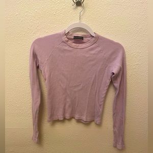 Brandy Melville purple crop top